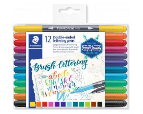 ESTUCHE DE PLÁSTICO CON 12 ROTULADORES, COLORES SURTIDOS STAEDTLER 3004 TB12 (Espera 4 dias)